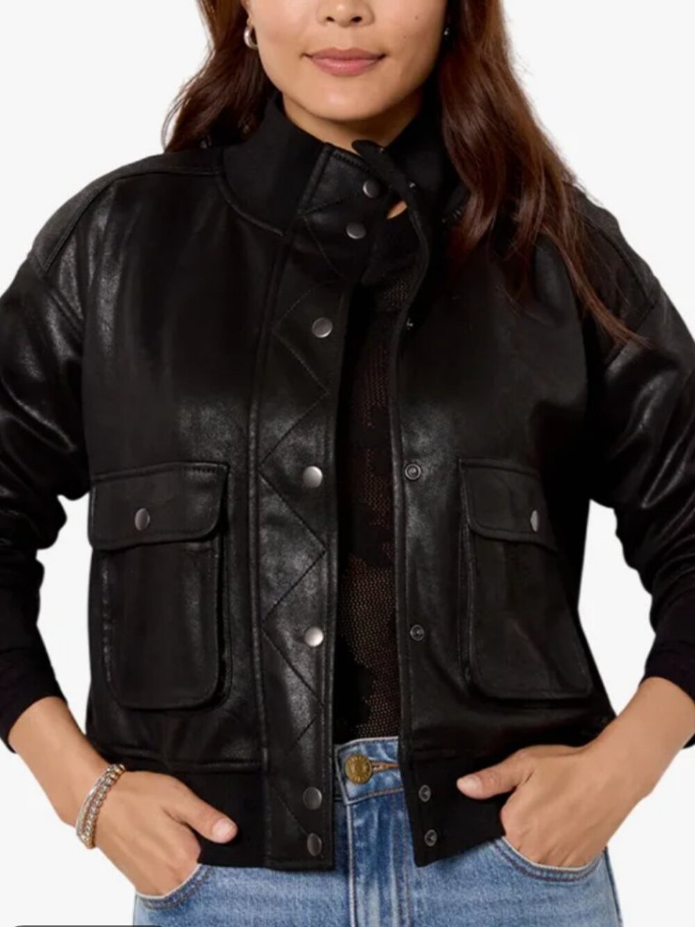 EVEREVE Women's Aviator Bomber Jacket